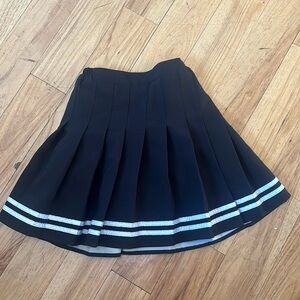 Black-and-white anime skirt